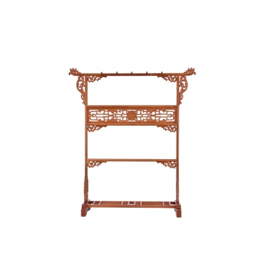 R0303 龙凤衣架 缅甸花梨