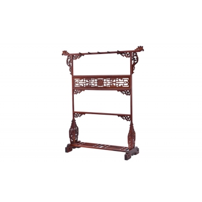 R0302 龙凤衣架 巴里黄檀