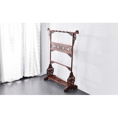 R0302 龙凤衣架 巴里黄檀