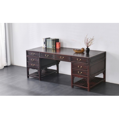 I0215 1.98M写字台 染料紫檀