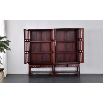 G0402 双层梳条圆角柜 巴里黄檀