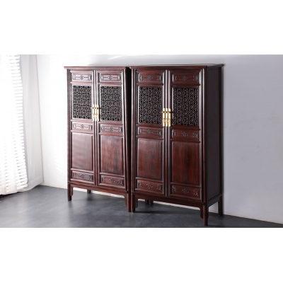 G0502 对开门五抹圆角柜 花枝