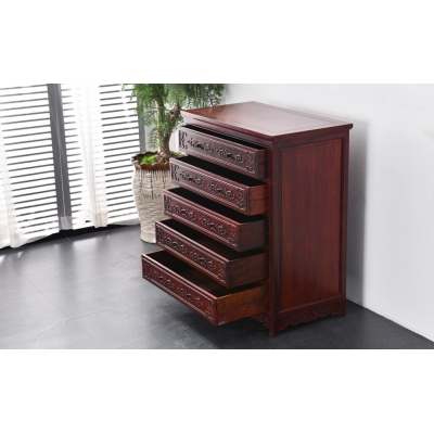 Q1502 五斗柜 巴里黄檀
