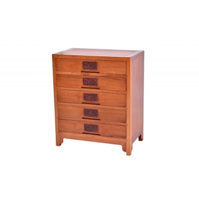 Q2603 镶嵌五斗柜 缅甸花梨