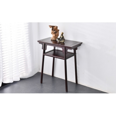 F2315 带屉板平头案 染料紫檀