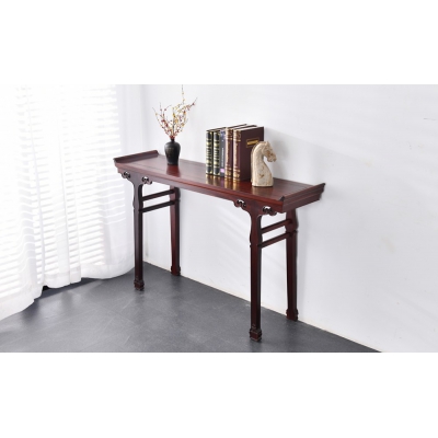 F2502 明式如意翘头案 巴里黄檀