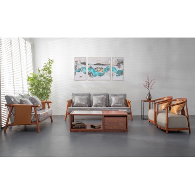 LA0704 明雅沙发  刺猬紫檀