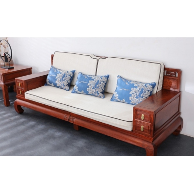 LA0604-殿阁沙发-刺猬紫檀