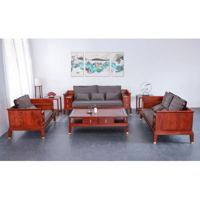 LA0504 小花好月圆 刺猬紫檀