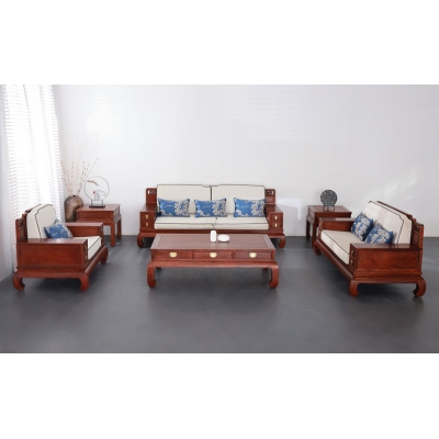 LA0604-殿阁沙发-刺猬紫檀