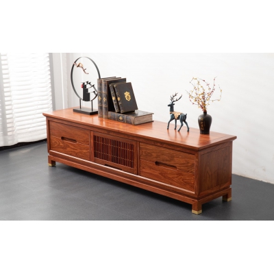 LB0304 1.8m翻门电视柜  刺猬紫檀