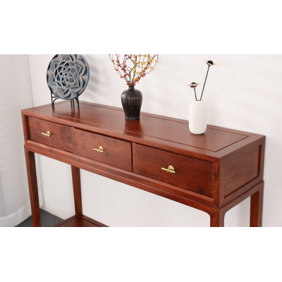 LG0304 和阅抽斗玄关 刺猬紫檀