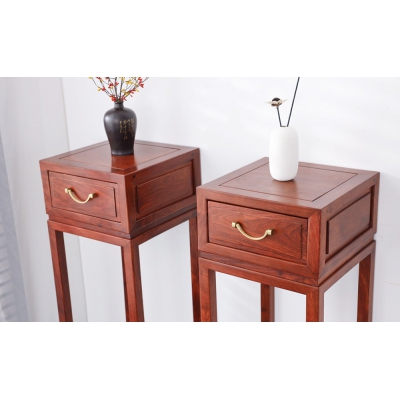 LH0104 抽斗花几 刺猬紫檀