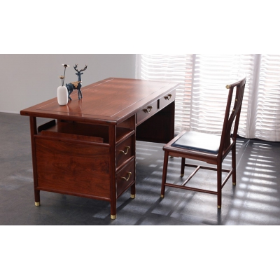 LI0304 传承1.58M办公台 刺猬紫檀