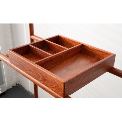 LR0304 二斗挂衣架  刺猬紫檀