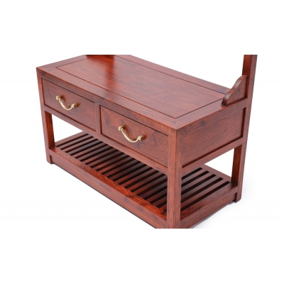 LR0104 和雅二斗挂衣架 刺猬紫檀