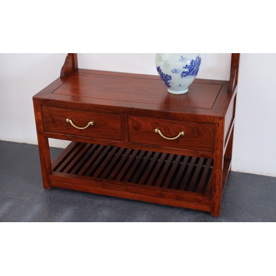 LR0104 和雅二斗挂衣架 刺猬紫檀