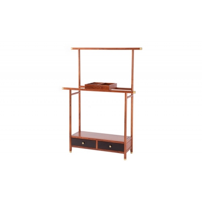 LR0304 二斗挂衣架  刺猬紫檀