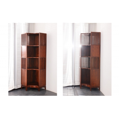 LJ0304-和阅组合书柜-刺猬紫檀