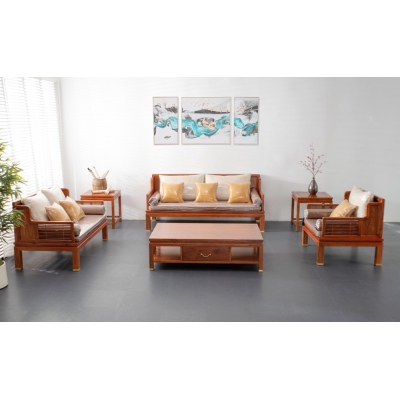 LA0904 禅意沙发 刺猬紫檀