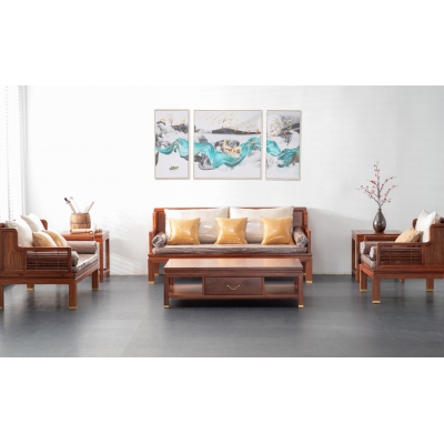 LA0904 禅意沙发 刺猬紫檀