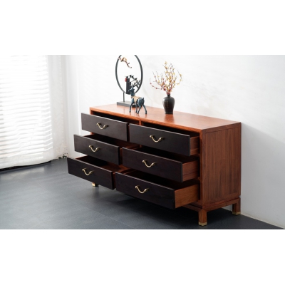 LQ0704 六斗柜 刺猬紫檀