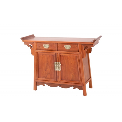 G1203 翘头二抽二门玄关柜 大果紫檀