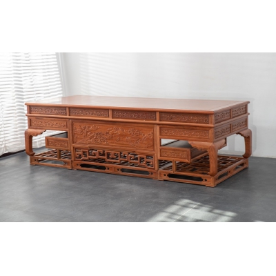 I0803 2.6M山水写字台 大果紫檀