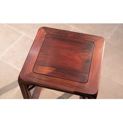 E0501 霸王帐方桌带凳 交趾黄檀