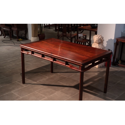 E2401 明式餐桌带椅 交趾黄檀