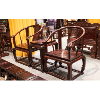 K0301 皇宫椅带几 交趾黄檀