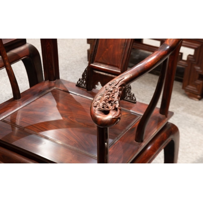 K0301 皇宫椅带几 交趾黄檀