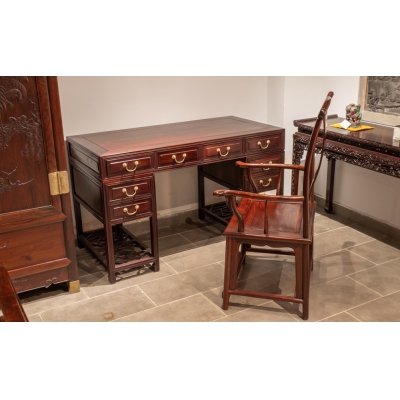 I2401 写字台 交趾黄檀