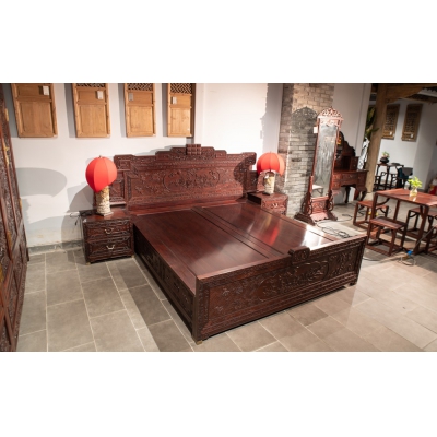 ML0101 雕花床 交趾黄檀