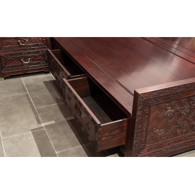 ML0101 雕花床 交趾黄檀