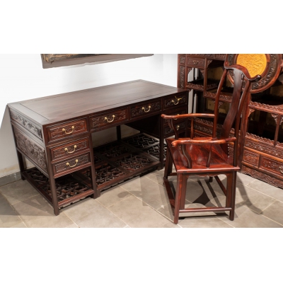 I2001 写字台 交趾黄檀