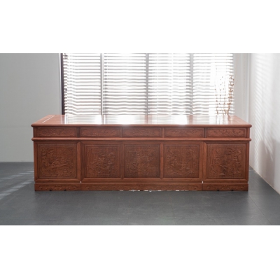 I0403 2.6M写字台 大果紫檀