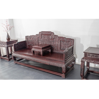 FA0415  国宾款沙发 染料紫檀