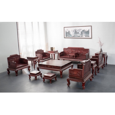 FA0115 踩珠款沙发 染料紫檀 没价